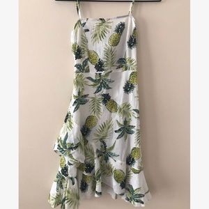 Tropical Pineapple & Palm Sundress